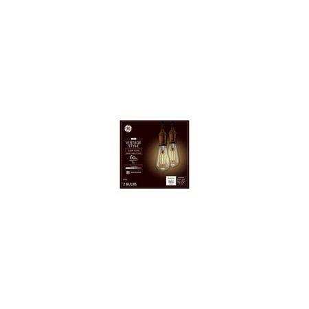 LED Vintage Light Bulb, ST19 Medium Base, Warm White, 6 Watt, 2-Pk.