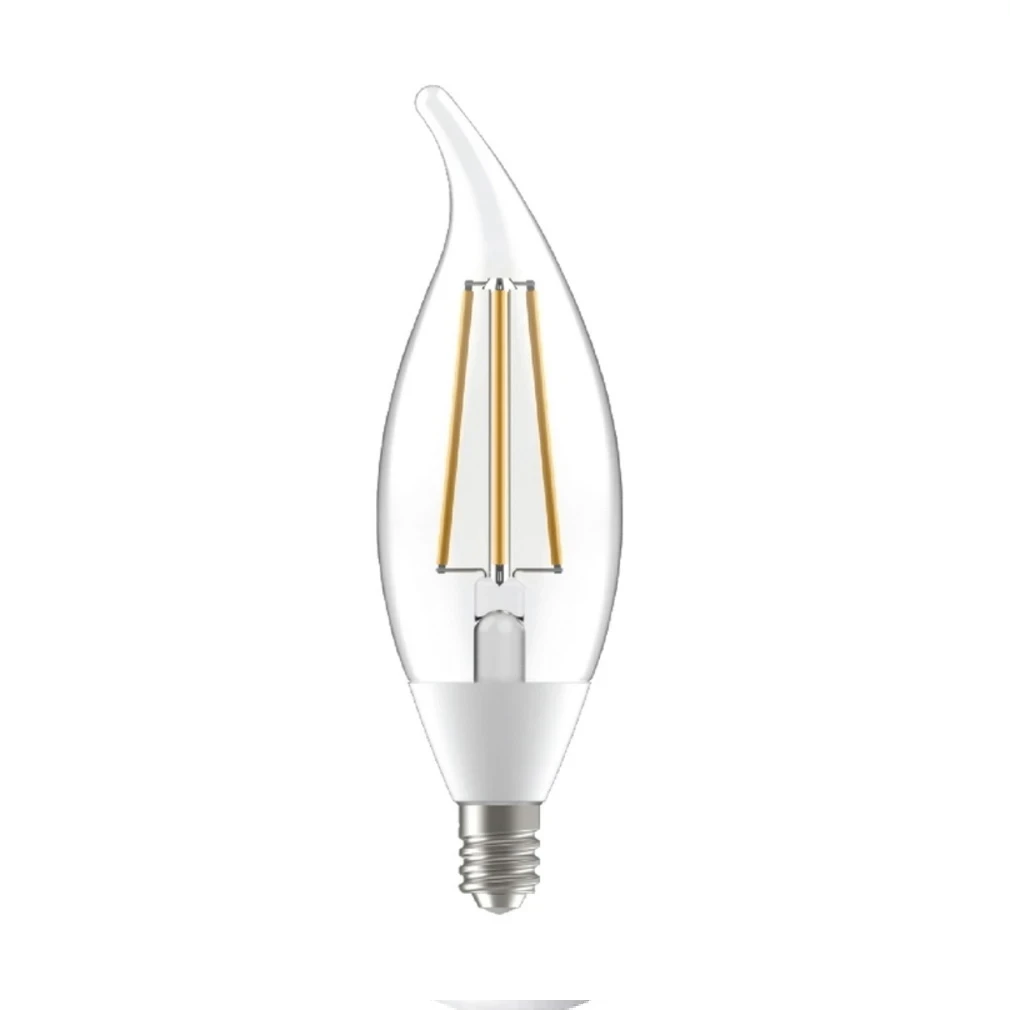 LED+ Light Bulbs, Daylight, Dusk-to-Dawn, Candelabra Base, 5 Watt, 2-Pk.