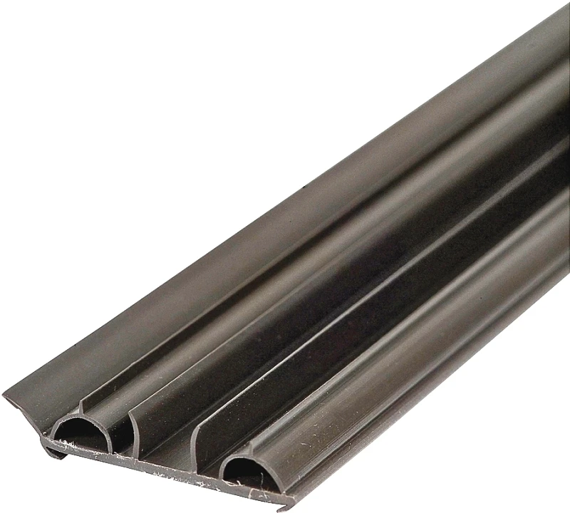 1.75 In. W. X 0.50 In. H. X 36 In. L. Brown Vinyl Door Bottom With Vinyl Fins
