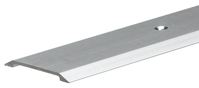 Satin Nickel Aluminum Flat-top Saddle Door Threshold, 1-3/4" X 1/8" X 36"