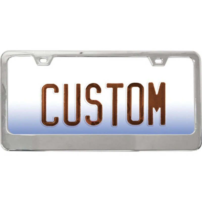 Classic Chrome License Plate Frame, Model 92871, Wide Base
