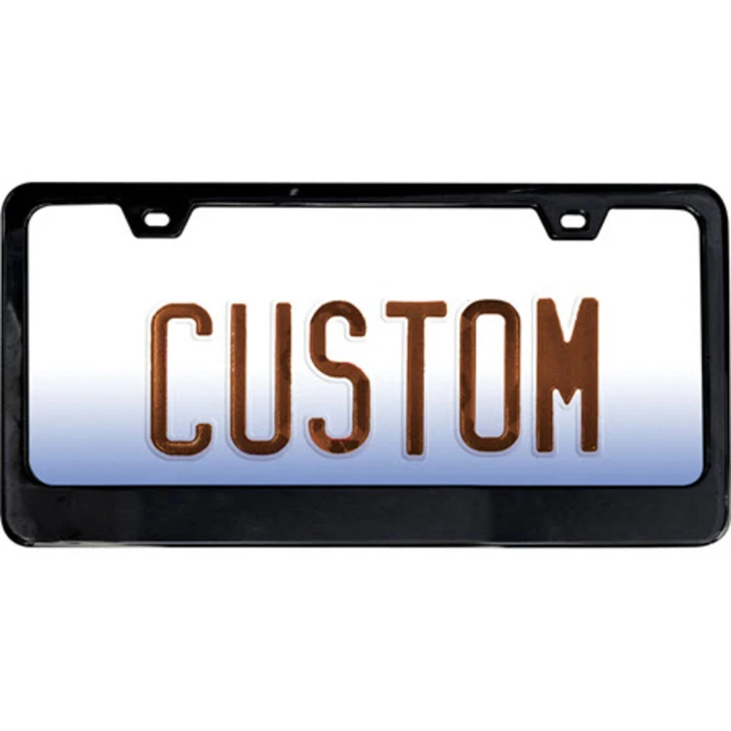 Black Metal License Plate Frame - Universal Fit, Durable Design