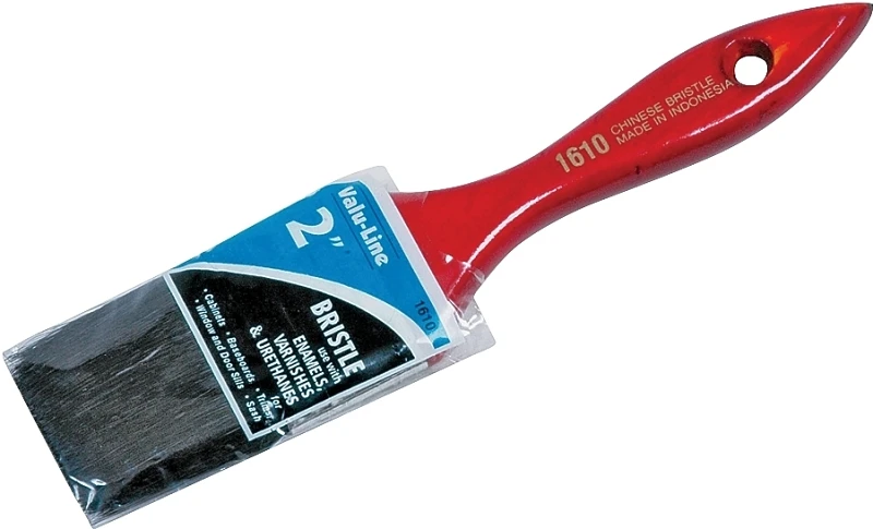 2-inch Black Chinese Bristle Paint Brush With Walnut Handle For Oil-based Paints