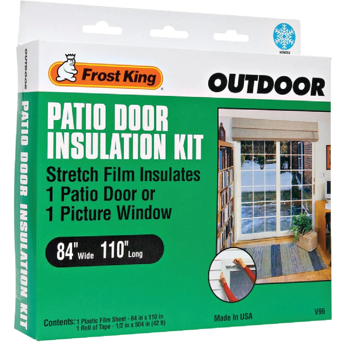 84 In. X 110 In. Outdoor Patio Door Insulation Kit