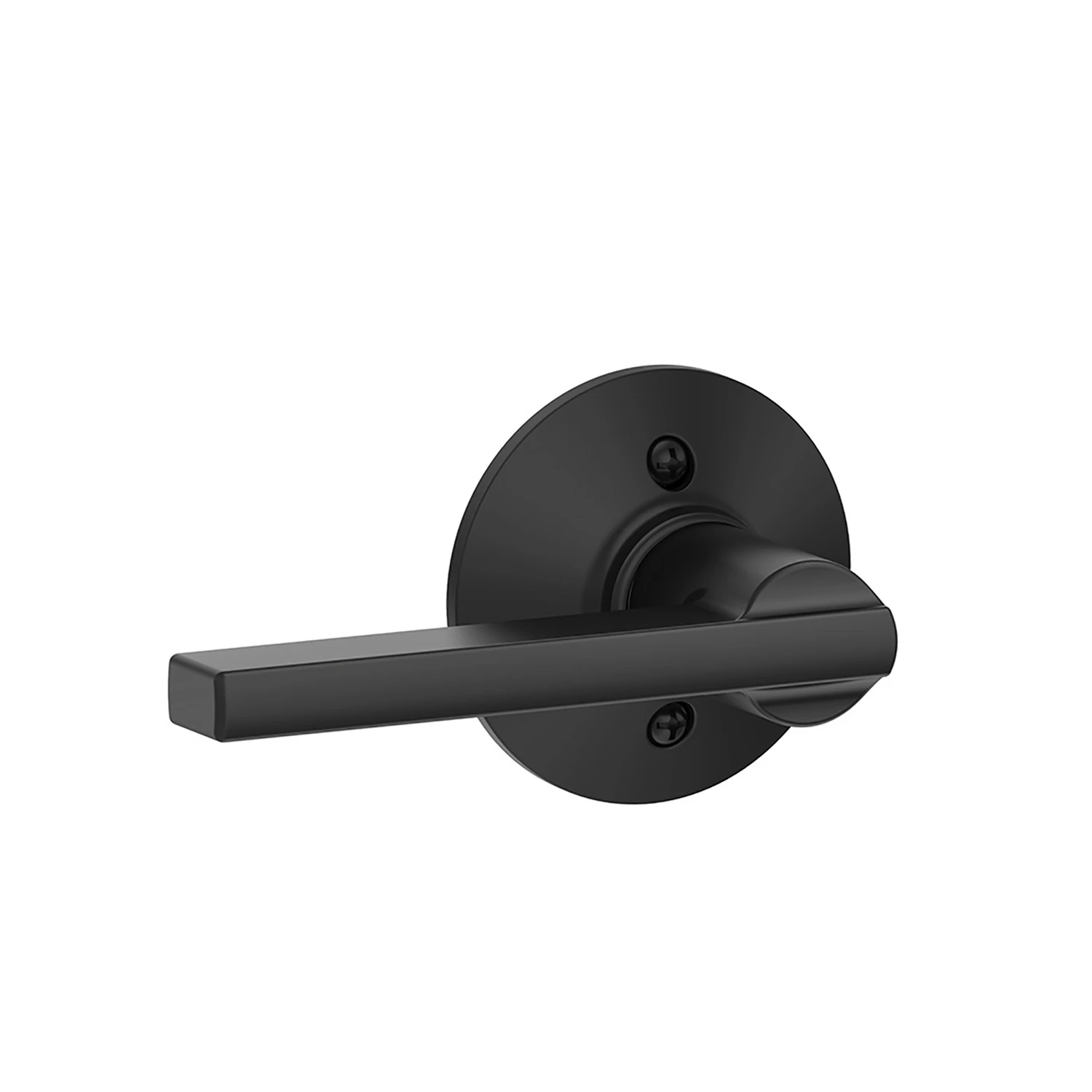 Latitude Lever Matte Black Non-turning Lock F170lat622 For Interior Doors