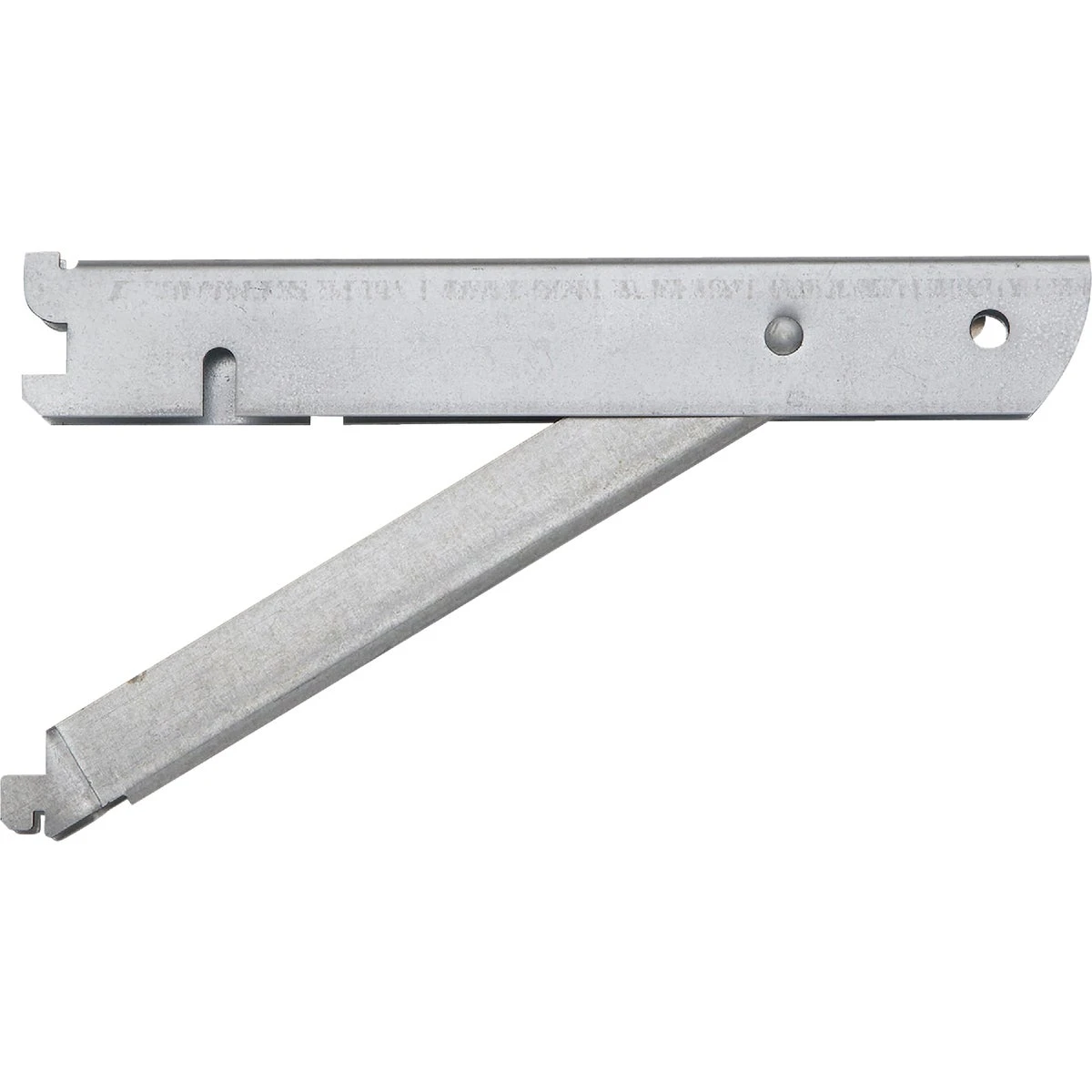 John Sterling 11 In. Galvanized Steel Double Shelf Bracket With Fold-out Support