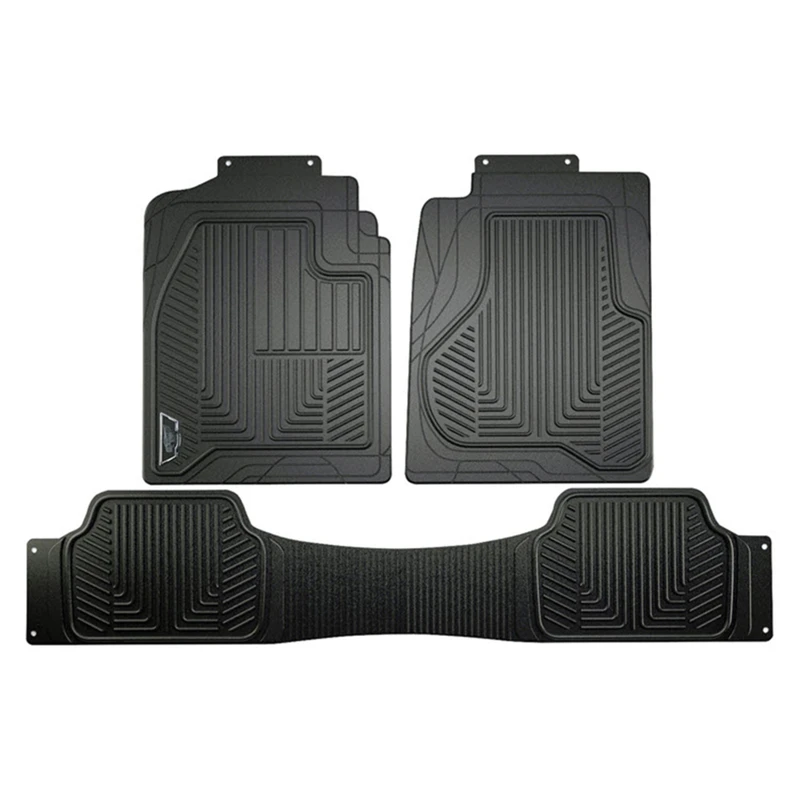 Truck Floor Mat, Full-Coverage, Black Rubber