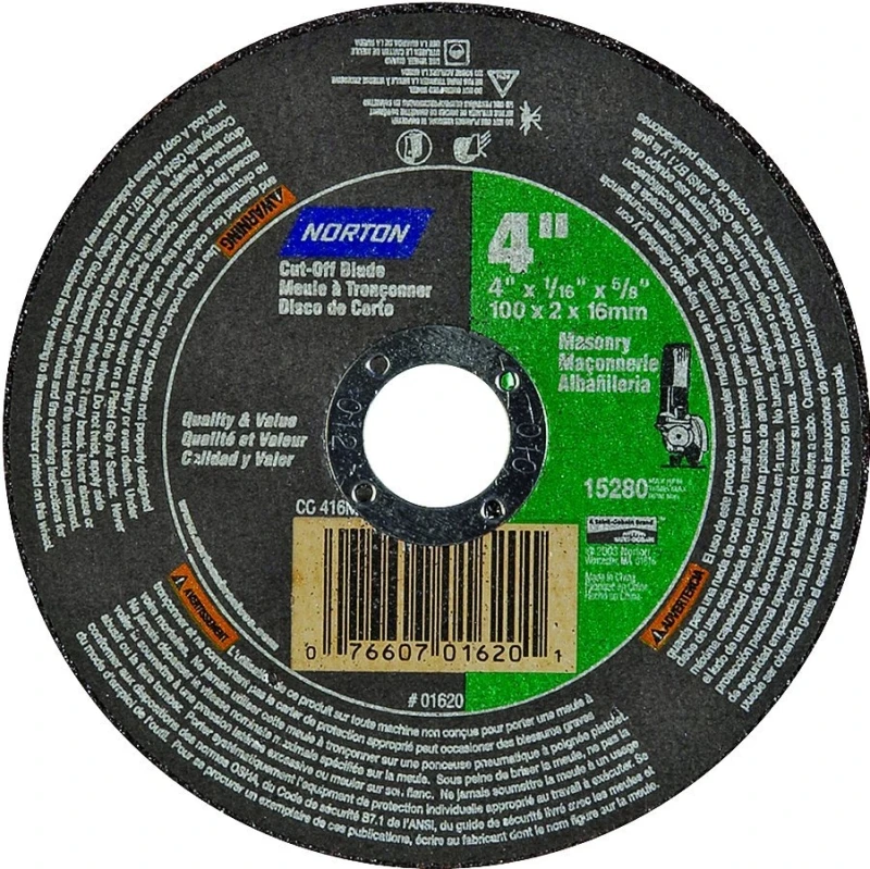 4 In. Silicon Carbide Cut-off Wheel 1/16 In. Thick, 5/8 In. Arbor