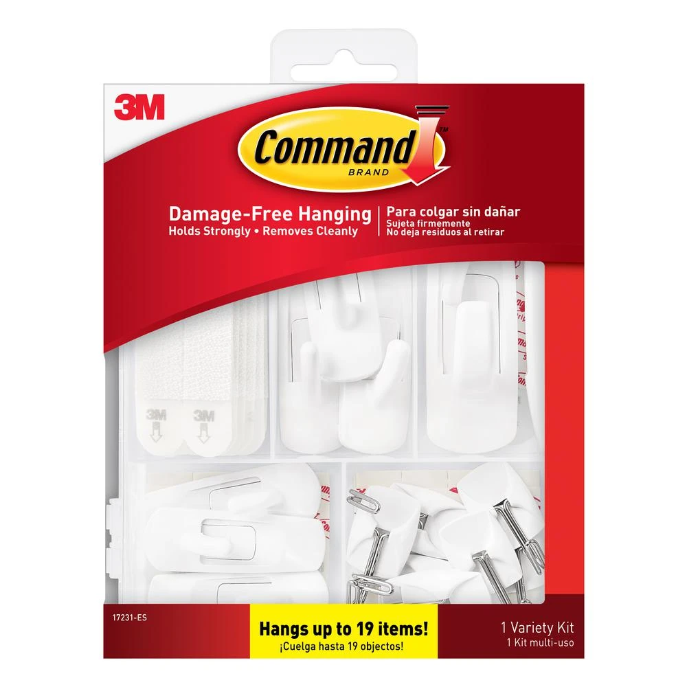 Hanging Hooks, General Purpose, Assorted, 54-Pk.