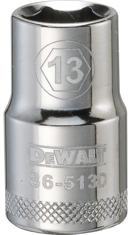 13 Millimeter Metric Shallow Socket, 6-Point, 1/2 Inch Drive