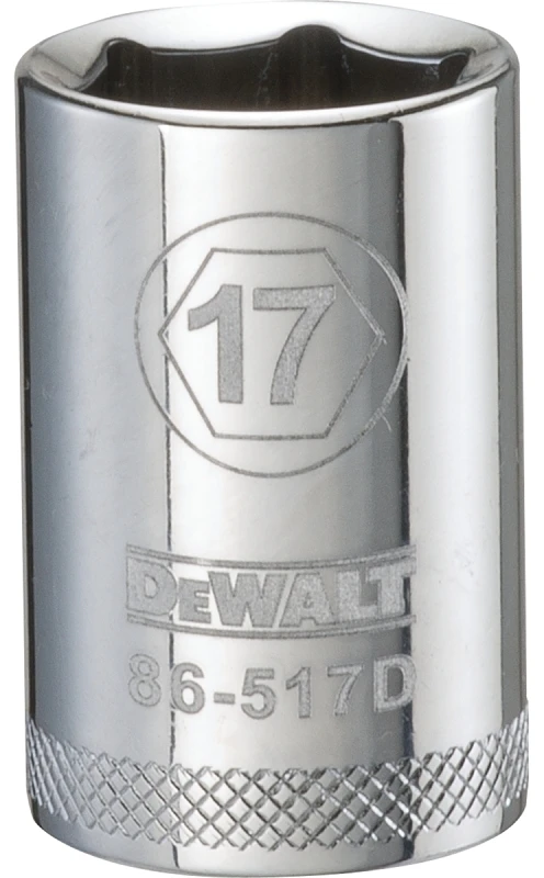Metric Shallow Socket, 6-point, 1/2-inch Drive, 17mm
