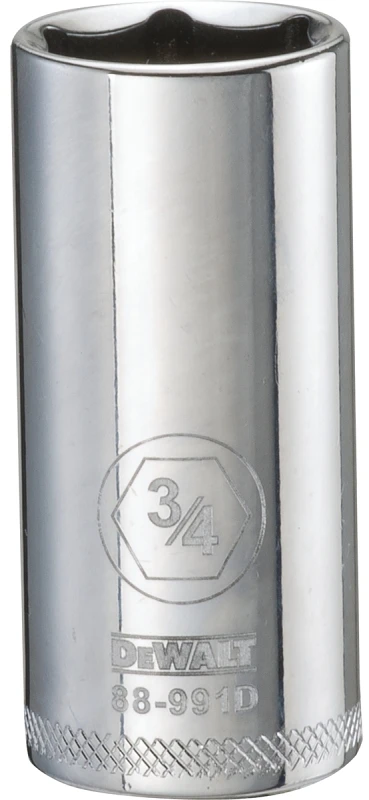 Sae Deep Socket, 6-point, 3/4-inch, 3/8-inch Drive
