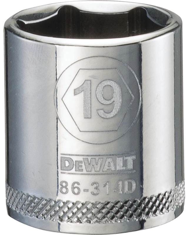 Metric Shallow Socket 19 Millimeter 6-Point 3/8 Inch Drive