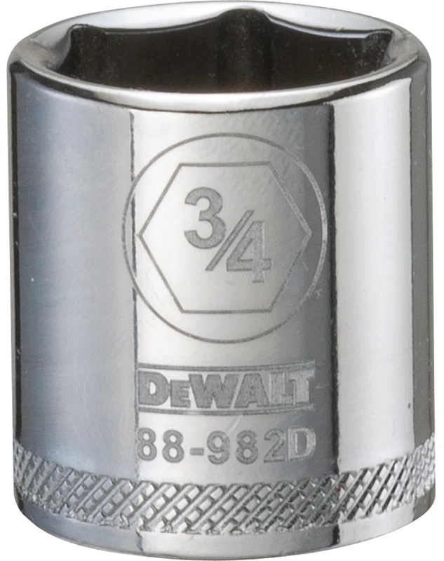 Sae Shallow Socket, 6-point, 3/4-inch, 3/8-inch Drive, Dwmt88982osp