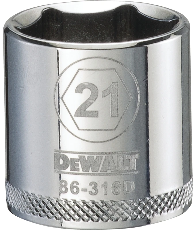 Metric Shallow Socket, 6-point, 3/8-inch Drive, 21mm