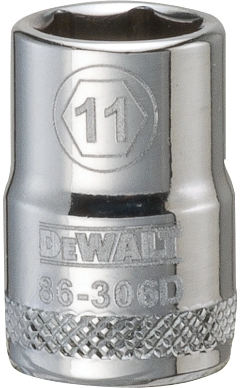 Metric Shallow Socket, 6-point, 3/8-inch Drive, 11mm - Durable Chrome Vanadium Steel