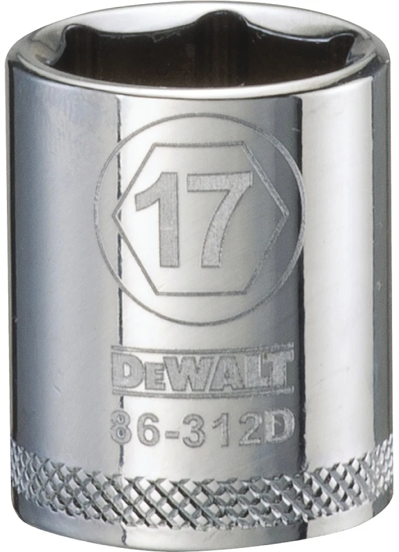 17 Millimeter Metric Shallow Socket, 6-Point, 3/8 Inch Drive