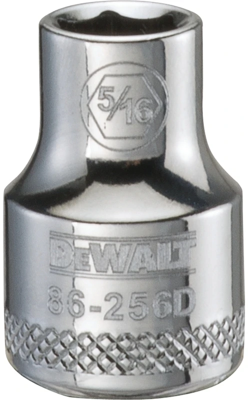 Shallow Six Point SAE Socket 5/16 Inch 3/8 Inch Drive