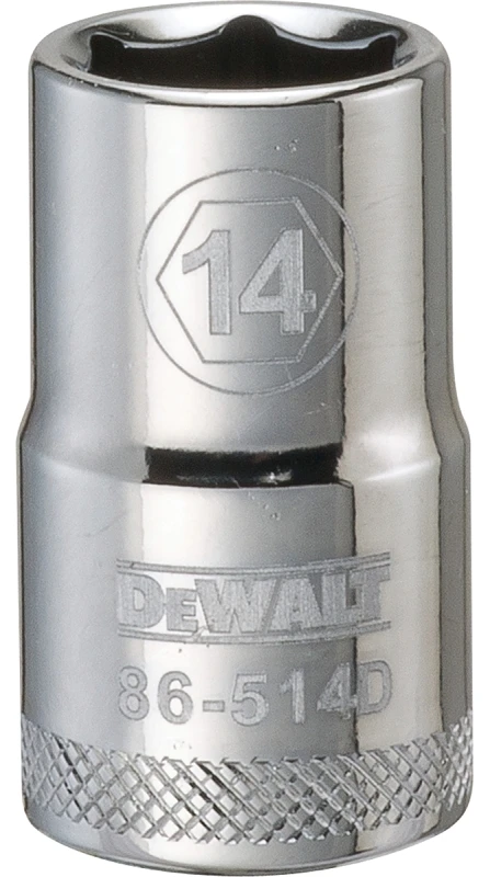 14 Millimeter Metric Shallow Socket, 6-Point, 1/2 Inch Drive