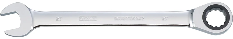 27 Millimeter Metric Ratcheting Combination Wrench Long Handle