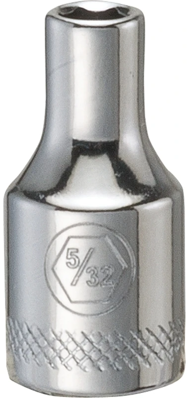 Shallow Six Point SAE Socket 5/32 Inch Size 1/4 Inch Drive