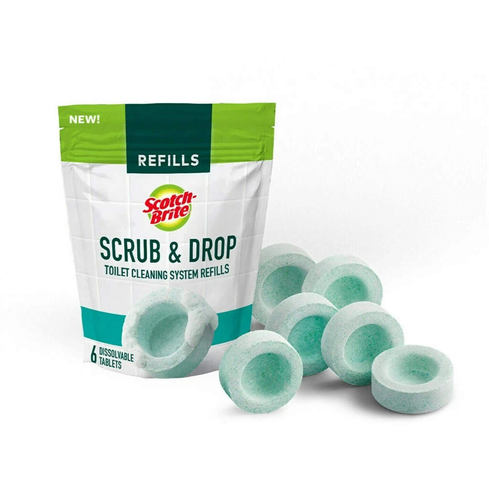 Scrub & Drop Toilet Cleaning Refill Tablet, 6-Ct.