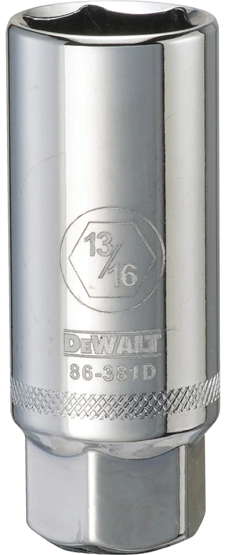 Spark Plug Socket, 6-Point, 13/16 Inch, 3/8 Inch Drive