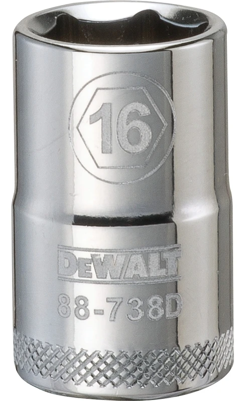 Metric Shallow Socket, 6-point, 1/2-inch Drive, 16mm
