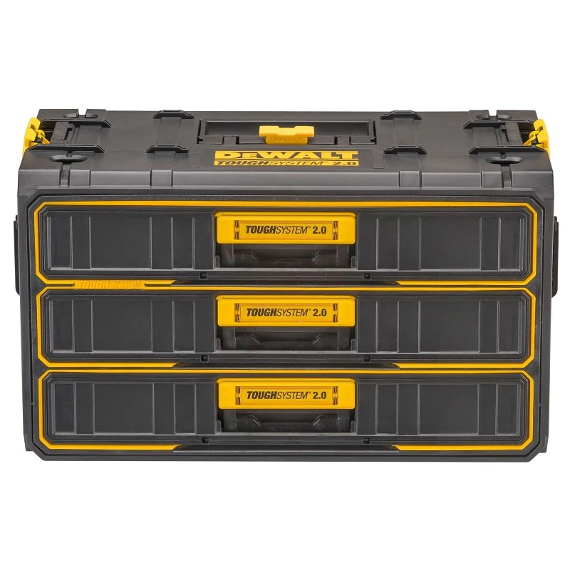 ToughSystem 2.0 Three Drawer Tool Storage Organizer with Durable Construction