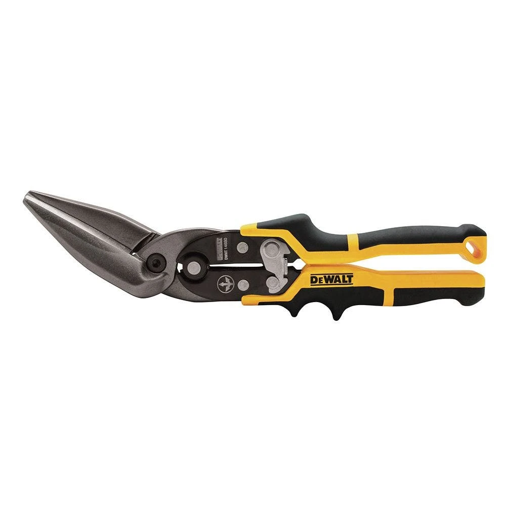 Offset Long Cut Aviation Snip, Model Dwht14680, 18 To 22-gauge Cutting Tool