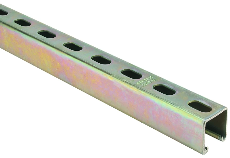 4 Ft. 12 Gauge Gold Galvanized Electroplated Zinc Strut Channel
