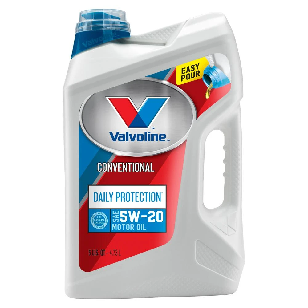 Semi-synthetic Motor Oil, 5w-20, 5-quart Jug For Engine Protection