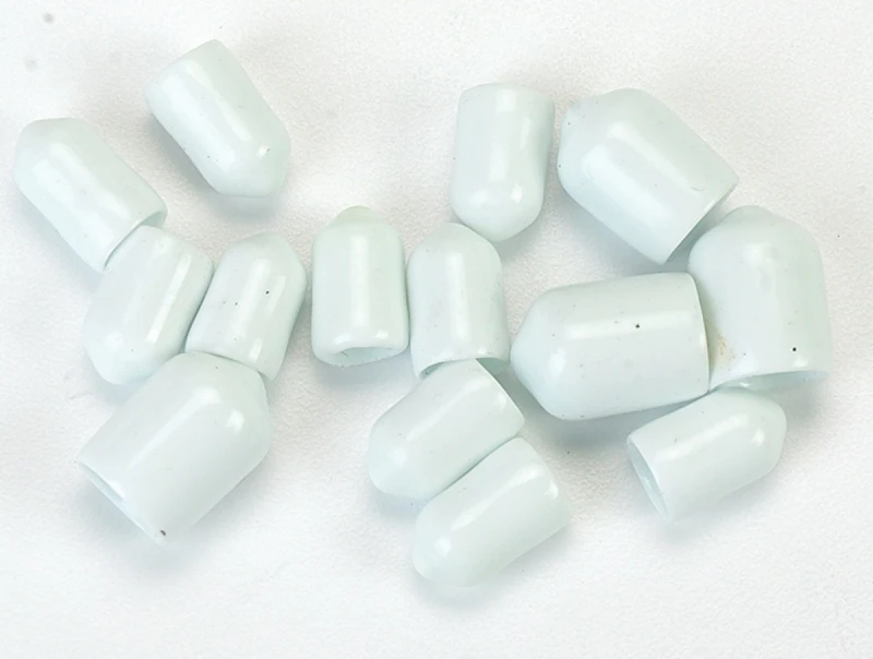 White Wire Shelving End Caps - 14 Count (10 Small & 4 Large)