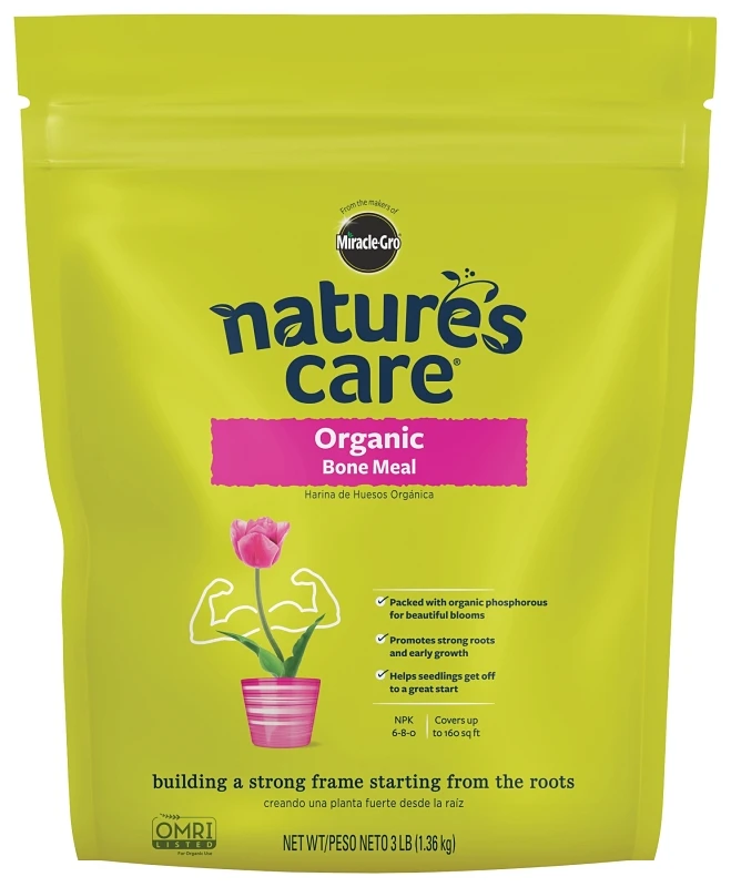 Nature's Care Organic Bone Meal Fertilizer, 3 Pounds For Vibrant Plants