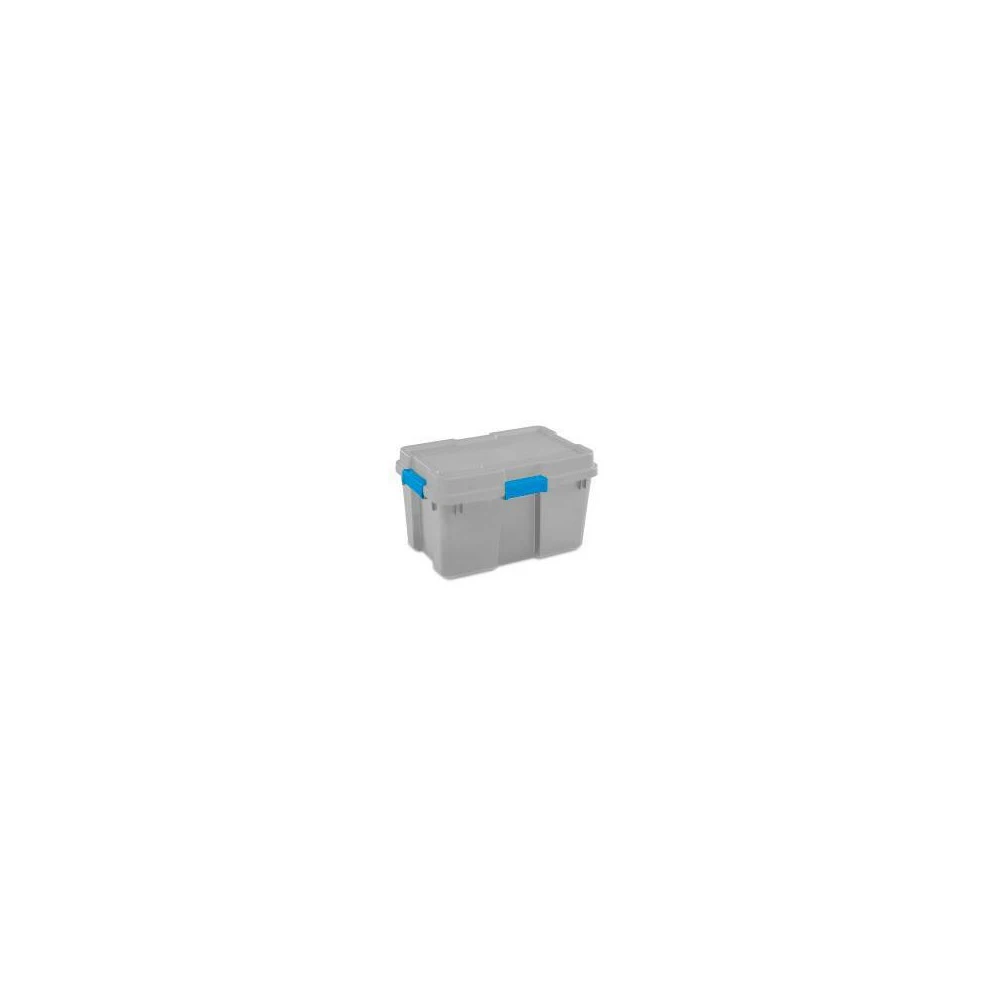 Gray Gasket Storage Tote, 30 Gallon Capacity, Durable Construction