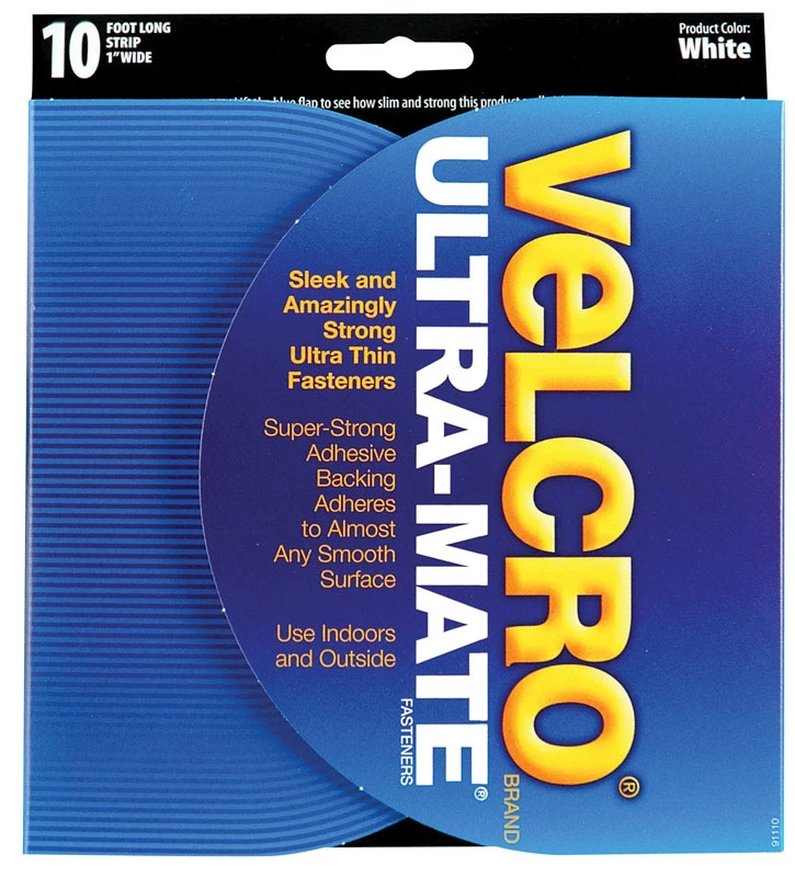 Industrial Strength Fastening Tape, Low Profile, White, 10 Ft. x 1 In.