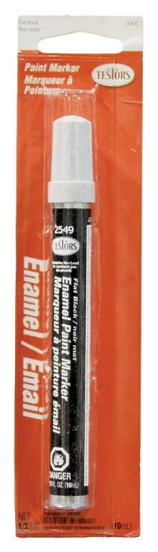 Flat Black Enamel Paint Marker 0.3 Oz - Ideal For Crafts And Hobbies