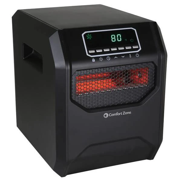 1,500-watt Infrared Quartz Cabinet Heater With Remote Control And Safety Features