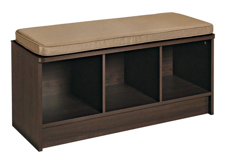 Cubeicals 3-cube Storage Bench, Espresso, 14 X 35.27 X 18.5-in, Model 1570
