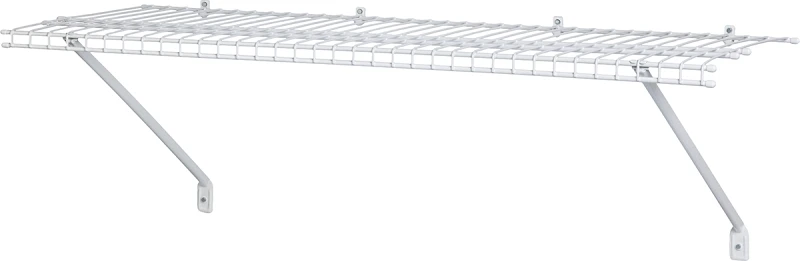 2 Ft. W. X 12 In. D Ventilated Shelf Kit, White Steel
