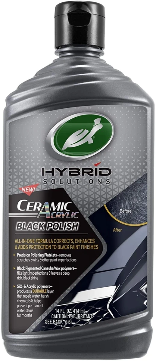 Hybrid Solutions Ceramic Acrylic Black Car Polish, 14-oz. For Ultimate Shine