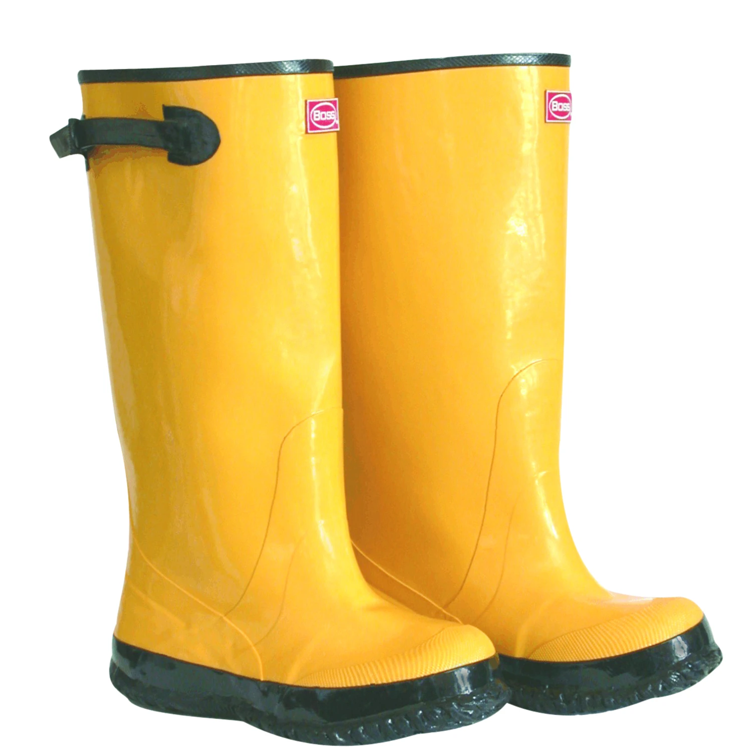 Unisex Waterproof Rubber Boots 17" High Size 9 Yellow