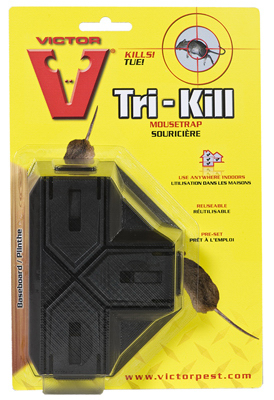 Tri-kill Reusable Mouse Trap Model M944 For Effective Rodent Control