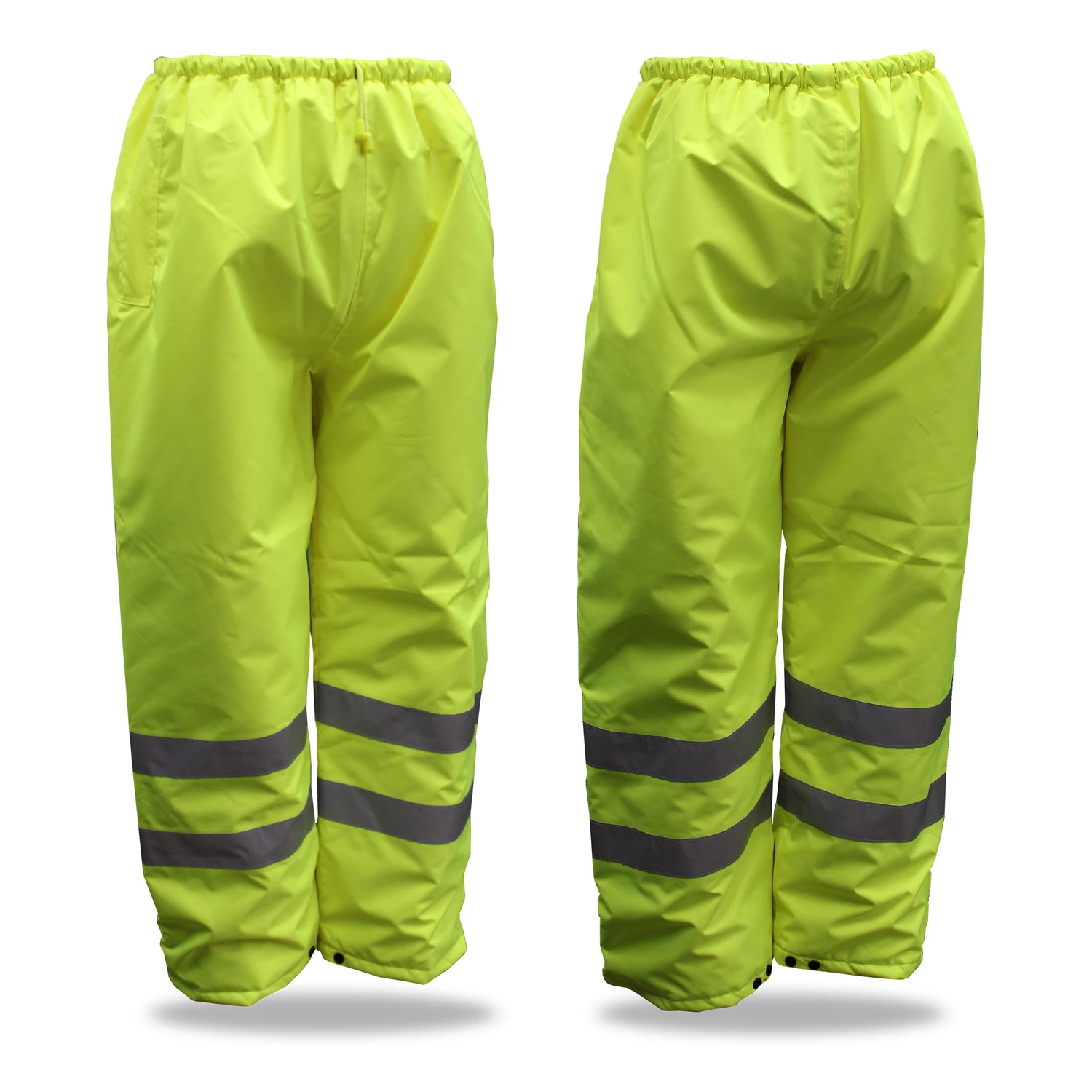 Hi-vis Insulated Yellow Polyester Rain Pants Extra Large 3nr4000x