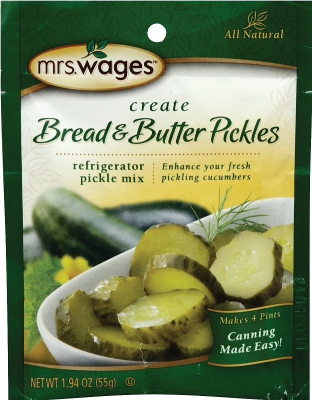 1.94 Oz. Bread & Butter Refrigerator Pickling Mix - Makes 4 Pints