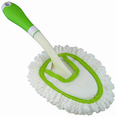 Green Cleaning Microfiber Quick Duster - Model 468324 - Soft-touch Handle