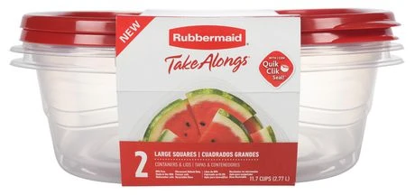 Rubbermaid Takealongs Food Storage Containers, Set Of 2