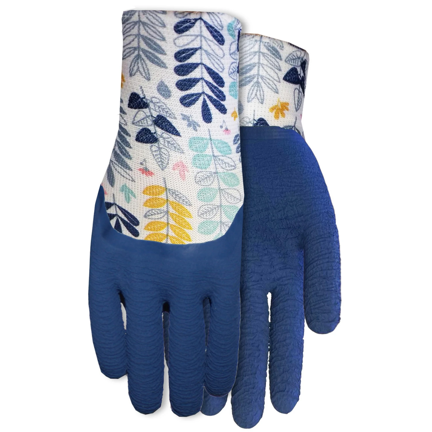 EZ Grip Women's Large Garden Gloves with Textured Rubber Coating and Lined Interior