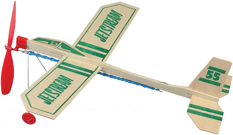 Paul K Guillow Jetstream 13-1/4 Inch Balsa Wood Glider Plane Model 55