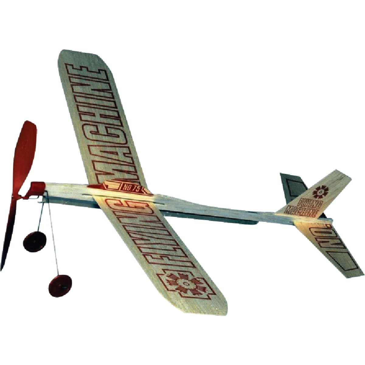 Guillow's Flying Machine Glider Plane Natural 1 pc